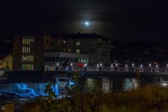 Луна над Конгсбергом. Норвегия.