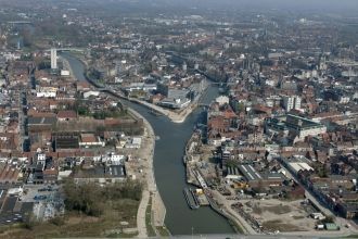 Кортрейк с высоты.