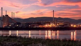 Аллоа ночью.