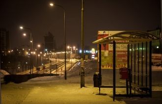 Зимняя ночь в Гнезно