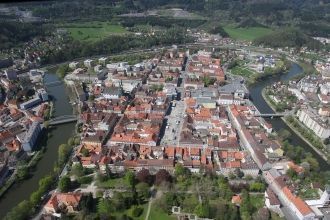 Леобен с высоты.