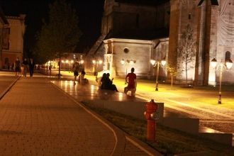 Ночь в Алба-Юлия. Румыния.