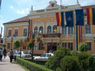 На улицах румынского города Залэу.