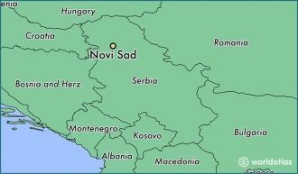 Нови-Сад на карте Сербии