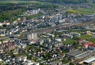 Амштеттен с высоты.