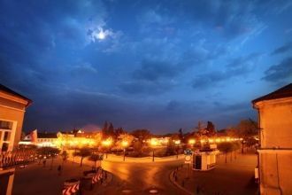 Ночная панорама Бялы-Подляски