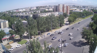 Бишкек. Пересечение улиц Ибраимова и Бок