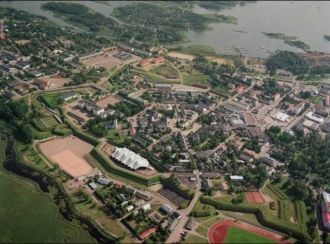 Город Хамина с высоты.