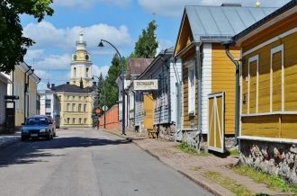 На улицах города  Хамина.