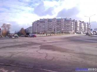 Перекресток улицы Ленина и Проспекта Поб