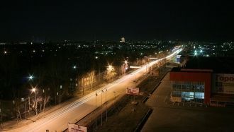 Ночной Сыктывкар.