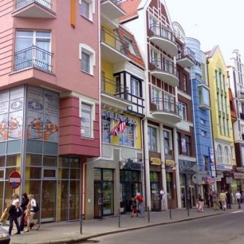 Центр города Колобжег.