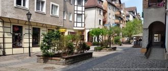 На улицах города Колобжег.