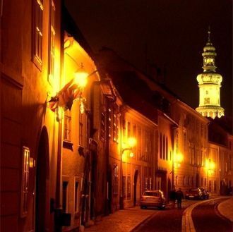 Ночной город.