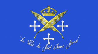 Флаг города Сент-Этьен.