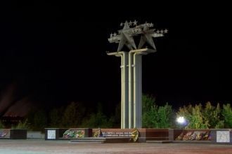Ночной город Нововоронеж, Воронежская об