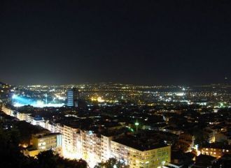 Бурса ночью.