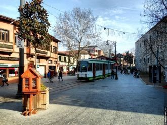 Старинный трамвай в Бурсе.