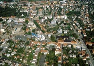 Мурска-Собота с высоты птичьего полета.