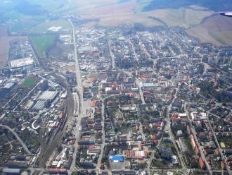 Шумперк с воздуха.