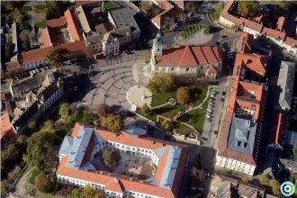 Город Сексард с высоты.