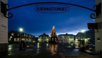 Прогулка по городу Питео. Ночь.