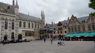 На улице города Халле.