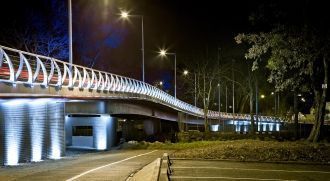 Новый мост на Блез между стадионом и ста