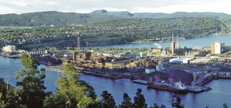 Вид на город&nbsp;Порсгрунн.