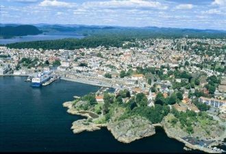 Вид на город&nbsp;Ларвик.