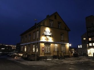 Ночной Нарвик. Норвегия.