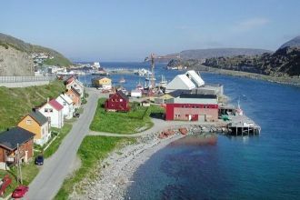 Хёугесунн с высоты птичьего полета.