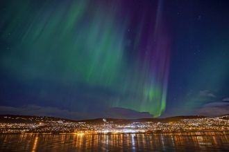 Северное сияние над Лиллехаммером