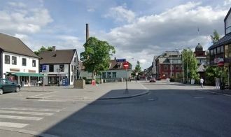 На улицах города Лиллехаммер, Норвегия.