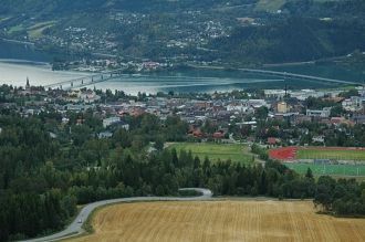 Город с высоты, Лиллехаммер, Норвегия