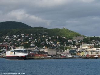 Вид на Харстад с высоты.