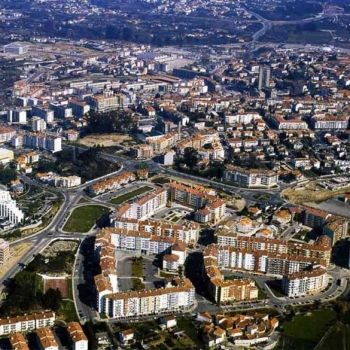 Город Визеу - вид с высоты