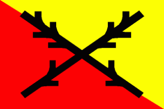 Флаг города Ждяр-над-Сазавоу.