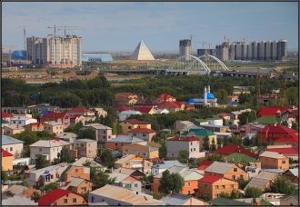 Астана с высоты птичьего полета.