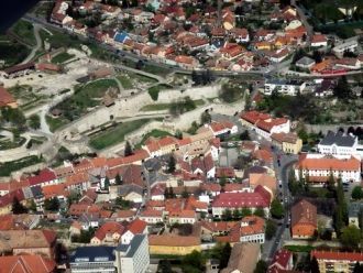 Город Эгер с высоты.