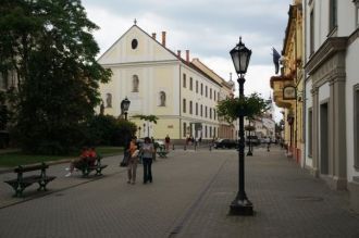 На улицах города Эгер, Венгрия.