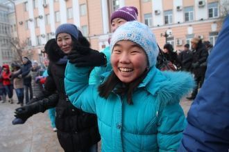 Люди в Улан-Удэ.