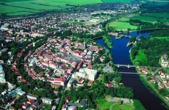 Нимбурк с высоты птичьего полета.&nbsp;