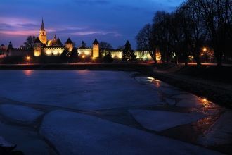 Ночные огни Нимбурка.&nbsp;