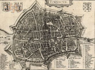 Карта Турне с 1588 г.