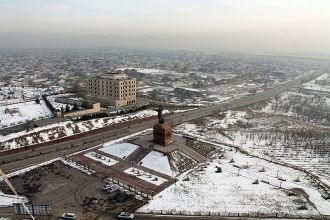 Шымкент с высоты 150 метров.