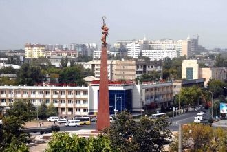 Вид на город Шымкент.