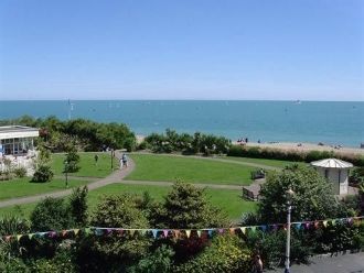 Город Истборн с высоты.