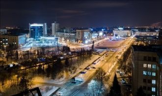 Ночной Харьков.