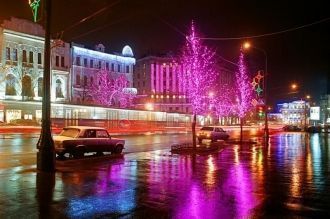 Харьков ночью.